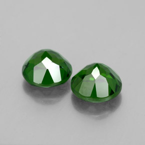 Diopside cromifero naturale verde da  ct, taglio rotondo, VVS-VS