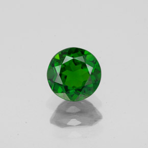 Diopside cromifero naturale verde da 0,85 ct, taglio rotondo, VS