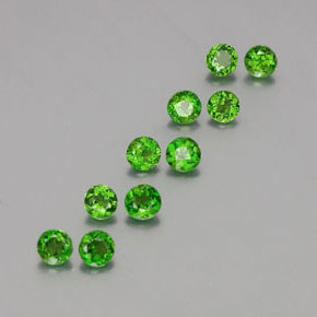 Diopside cromifero naturale verde da  ct, taglio rotondo, VS-SI