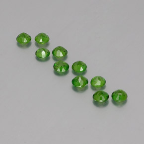 Diopside cromifero naturale verde da  ct, taglio rotondo, VS-SI