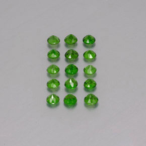 Diopside cromifero naturale verde da  ct, taglio rotondo, VS