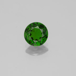 Diopside di cromo Verde naturale da 0.80 ct, Taglio rotondo, VS-SI