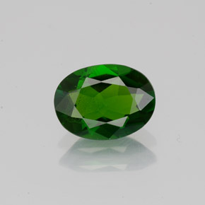 Diopside cromifero naturale verde da 1,15 ct, taglio ovale, VS-SI