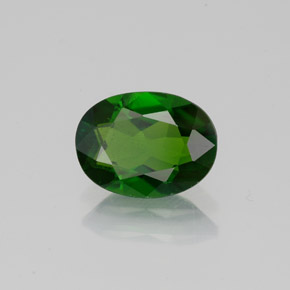 Diopside cromifero naturale verde da 1,15 ct, taglio ovale, VS-SI