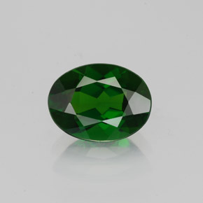 Diopside di cromo Verde naturale da 1.30 ct, Taglio ovale, VVS