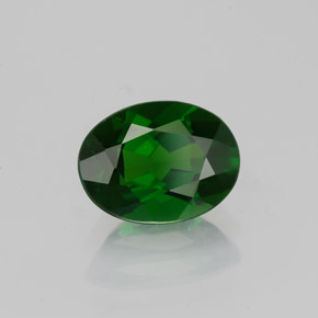 Diopside di cromo Verde naturale da 1.30 ct, Taglio ovale, VVS