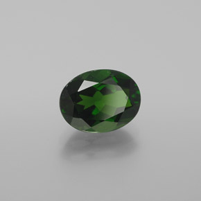 Diopside cromifero naturale verde da 2,03 ct, taglio ovale, VVS