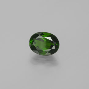 Diopside cromifero naturale verde da 1,54 ct, taglio ovale, VVS