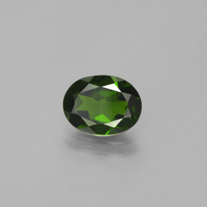 Diopside cromifero naturale verde da 1,68 ct, taglio ovale, VS