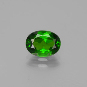 Diopside di cromo Verde naturale da 1.29 ct, Taglio ovale, VS