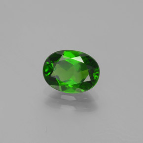 Diopside di cromo Verde naturale da 1.29 ct, Taglio ovale, VS
