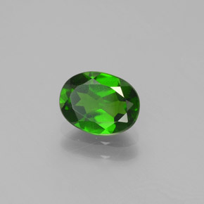 Diopside cromifero naturale verde da 1,39 ct, taglio ovale, VS