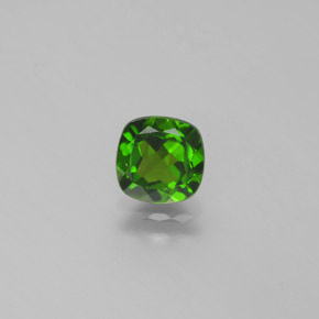 Diopside cromifero naturale verde da 1,06 ct, taglio a cuscino, VS