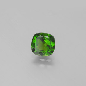 Diopside cromifero naturale verde da 1,06 ct, taglio a cuscino, VS