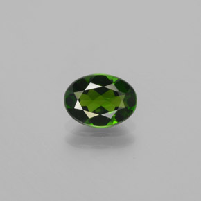 Diopside di cromo Verde naturale da 1.17 ct, Ovale, VVS