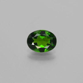 Diopside di cromo Verde naturale da 1.02 ct, Taglio ovale, VVS