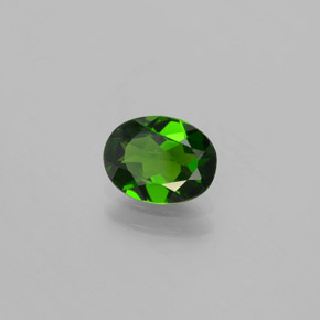 Diopside di cromo Verde naturale da 1.02 ct, Taglio ovale, VVS