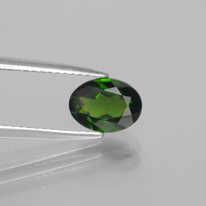 Diopside cromifero naturale verde da 1,22 ct, taglio ovale, VS
