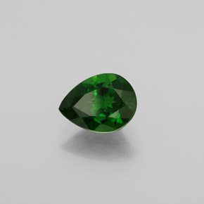 Diopside cromifero naturale verde da 1,08 ct, taglio a pera, VS