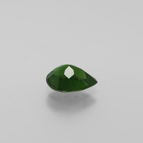 Diopside cromifero naturale verde da 1,08 ct, taglio a pera, VS