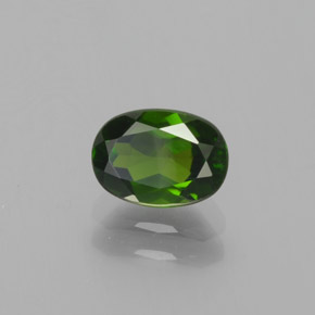 Diopside cromifero naturale verde da 1,05 ct, taglio ovale, VS