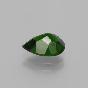 Diopside cromifero naturale verde da 1,13 ct, taglio a pera, VVS