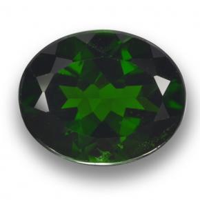 Diopside cromifero naturale verde da 3,60 ct, taglio ovale, VS