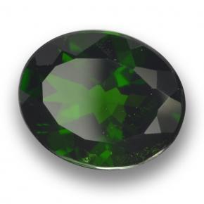 Diopside cromifero naturale verde da 3,60 ct, taglio ovale, VS