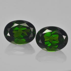 Diopside cromifero naturale verde da  ct, taglio ovale, VS