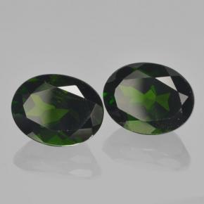 Diopside cromifero naturale verde da  ct, taglio ovale, VS