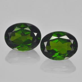 Diopside cromifero naturale verde da 4,37 ct, taglio ovale, VS