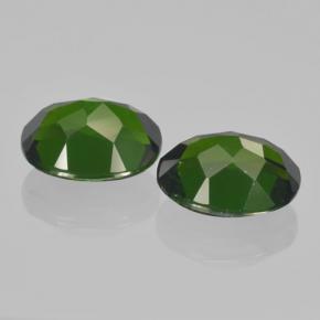 Diopside cromifero naturale verde da 4,37 ct, taglio ovale, VS