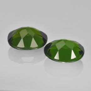 Diopside cromifero naturale verde da  ct, taglio ovale, VVS-VS