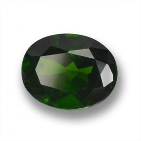 Diopside cromifero naturale verde da 2,03 ct, taglio ovale, VS