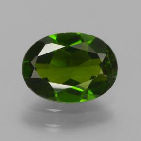 Diopside cromifero naturale verde da 1,19 ct, taglio ovale, VS
