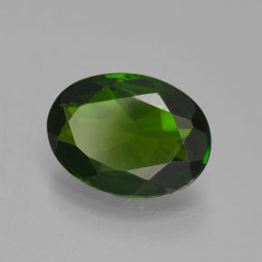 Diopside cromifero naturale verde da 1,06 ct, taglio ovale, VS