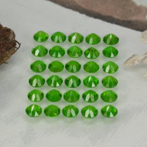 Diopside cromifero naturale verde da 2,08 ct, taglio rotondo, VS-SI