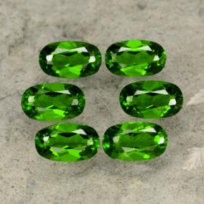 Diopside cromifero naturale verde da 1,52 ct, taglio ovale, VS