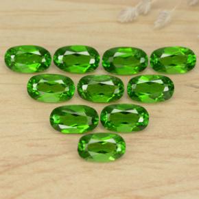 Diopside cromifero naturale verde da 2,50 ct, taglio ovale, VS