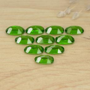 Diopside cromifero naturale verde da 2,50 ct, taglio ovale, VS
