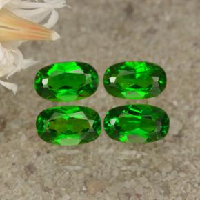Diopside cromifero naturale verde da 1,11 ct, taglio ovale, VS