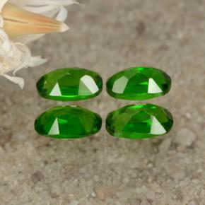 Diopside cromifero naturale verde da 1,11 ct, taglio ovale, VS
