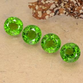 Gemme di Diopside di cromo Verde naturale da 2.32 ct, Taglio rotondo, VS