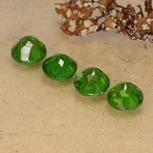 Diopside cromifero naturale verde da 2,53 ct, taglio rotondo, VS