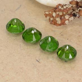 Diopside cromifero naturale verde da 2,62 ct, taglio rotondo, VS