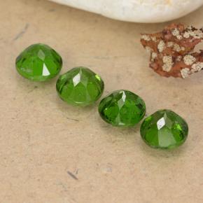 Diopside cromifero naturale verde da 2,56 ct, taglio rotondo, VS