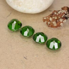 Diopside cromifero naturale verde da 2,32 ct, taglio rotondo, VS