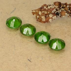 Diopside cromifero naturale verde da 2,24 ct, taglio rotondo, VS