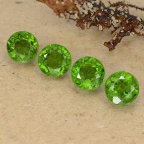 Diopside cromifero naturale verde da 2,31 ct, taglio rotondo, VS