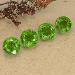 Diopside cromifero naturale verde da 2,31 ct, taglio rotondo, VS